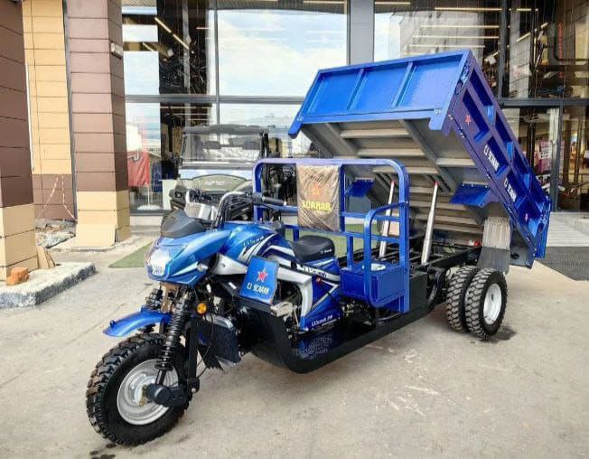 CJ Scarab 350* — *мощный грузовой трицикл с автоматическим самосвальным кузовом
